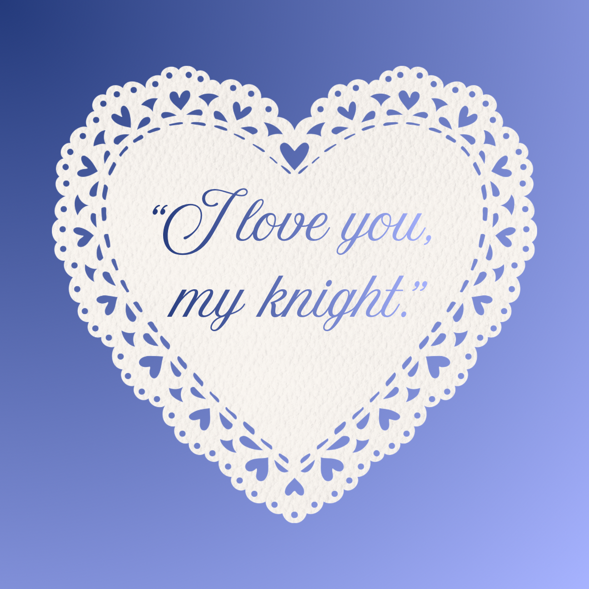 ‘I love you, my knight’ Sticker