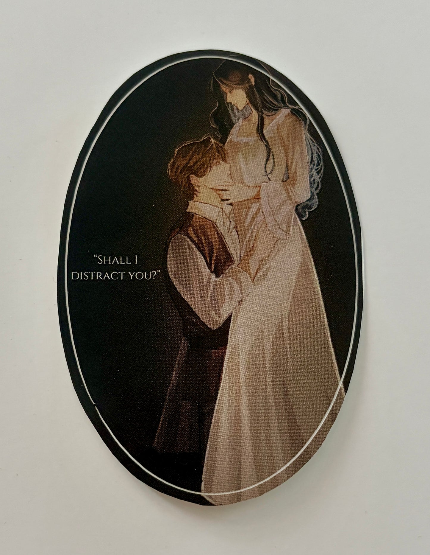 ‘Shall I distract you?’ Sticker