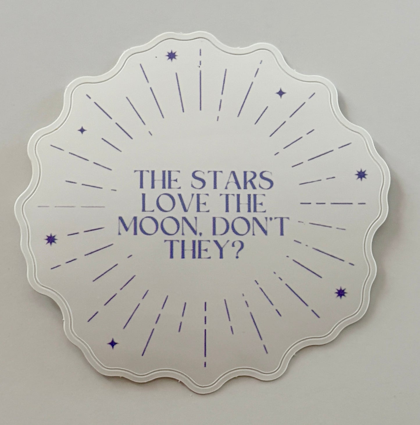 ‘The stars love the moon’ Sticker